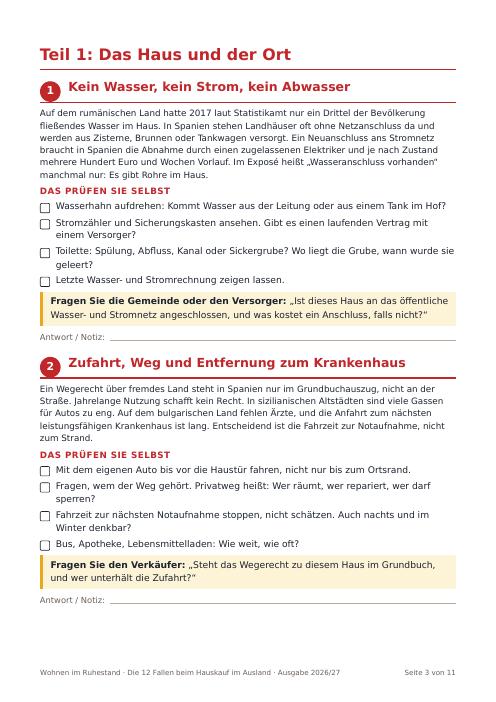 Seite 3: Das Haus und der Ort